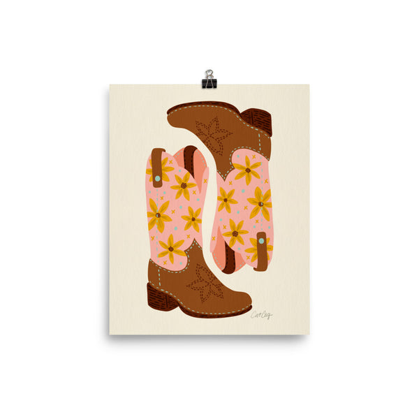 Cowgirl Boots - Blush Mint