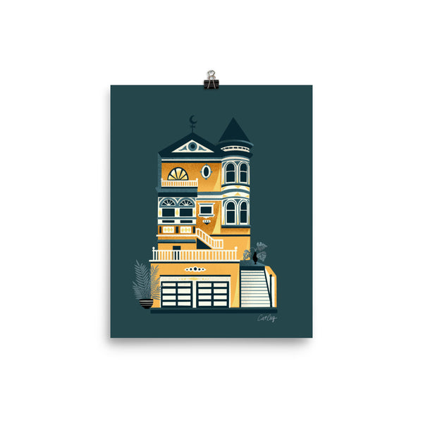 Victorian Home - Teal Ochre