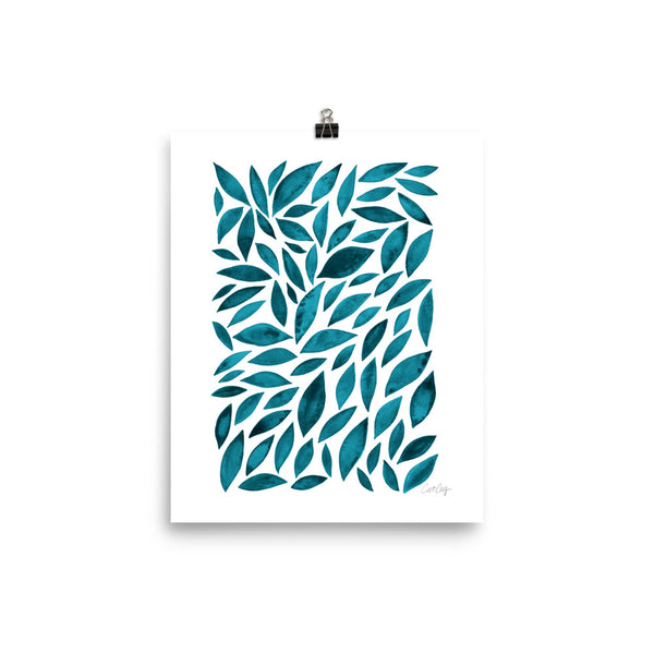 Diamond Leaves - Teal