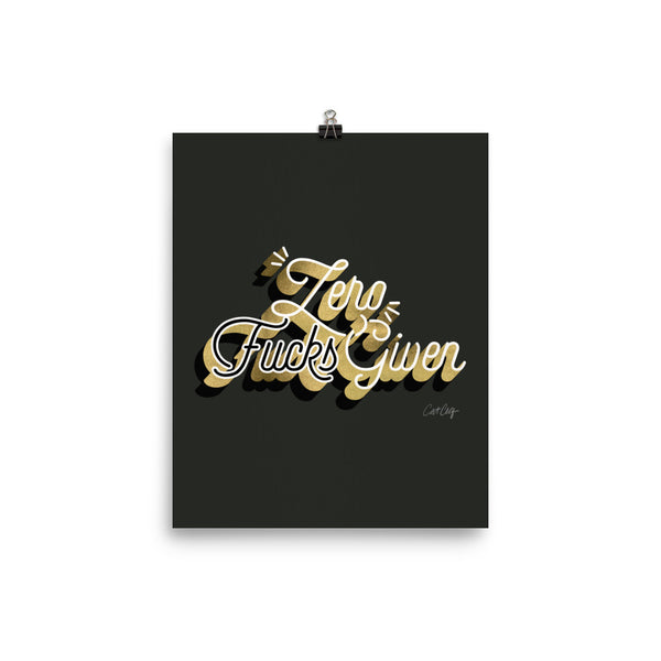 Zero F*cks Given – Black & Gold
