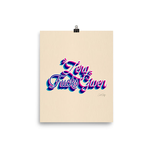 Zero F*cks Given – CMYK