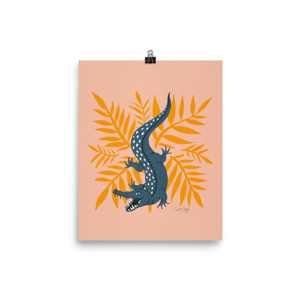 Crocodile – Teal & Yellow