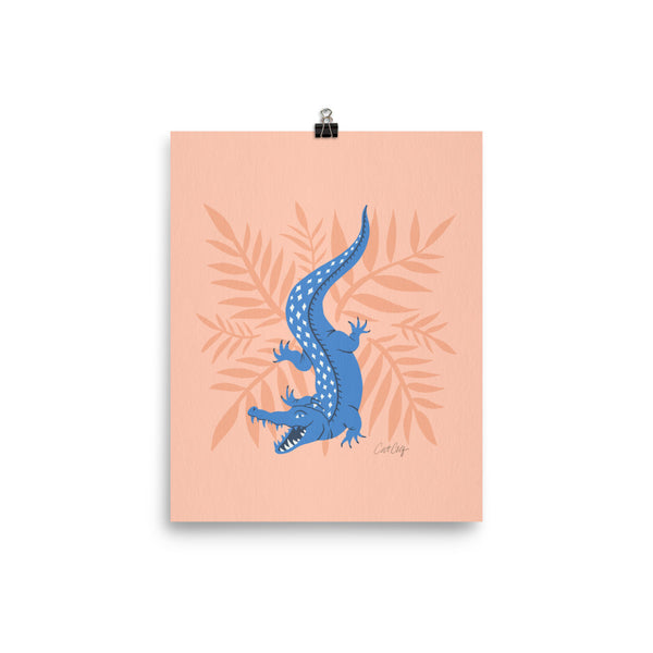 Crocodile – Blue & Blush