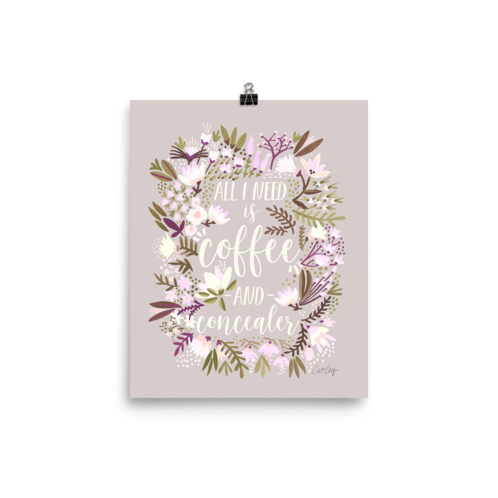 Coffee & Concealer – Spring Palette • Art Print