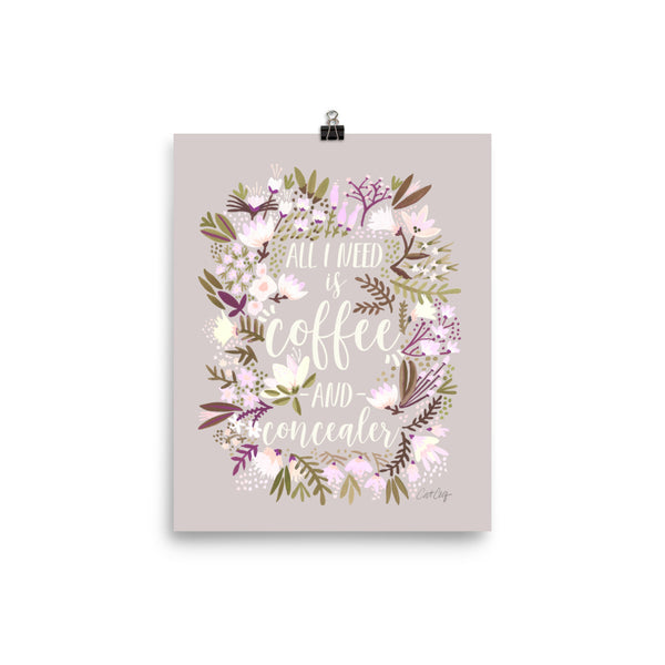 Coffee & Concealer – Spring Palette • Art Print