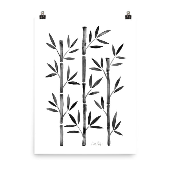 Bamboo – Black Palette • Art Print