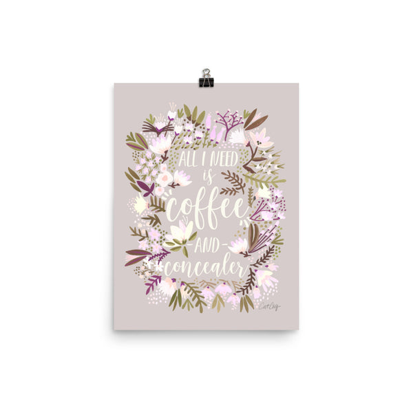 Coffee & Concealer – Spring Palette • Art Print