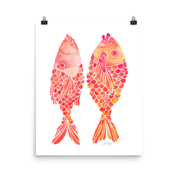 Indonesian Fish – Coral Palette • Art Print