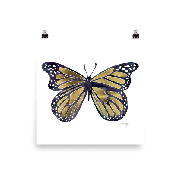 Butterfly – Gold Palette • Art Print