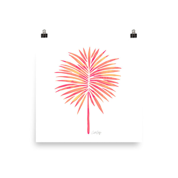Fan Palm – Pink Palette • Art Print