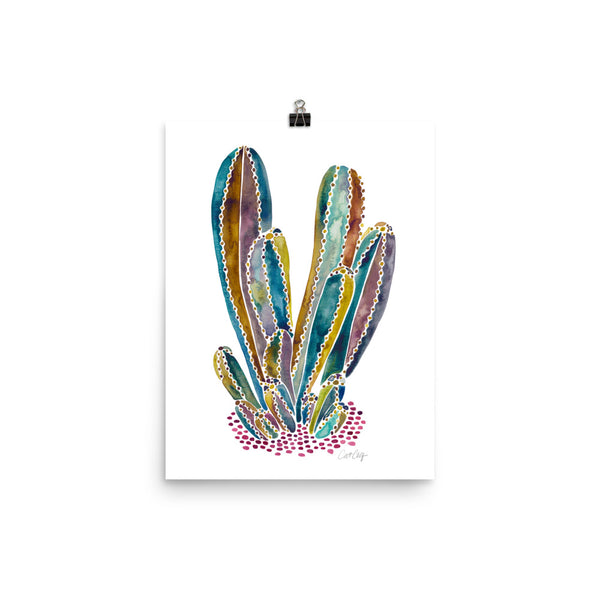 Cactus Cluster – Vintage Palette • Art Print