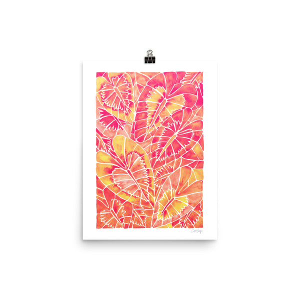 Schismatoglottis Calyptrata – Pink Palette • Art Print