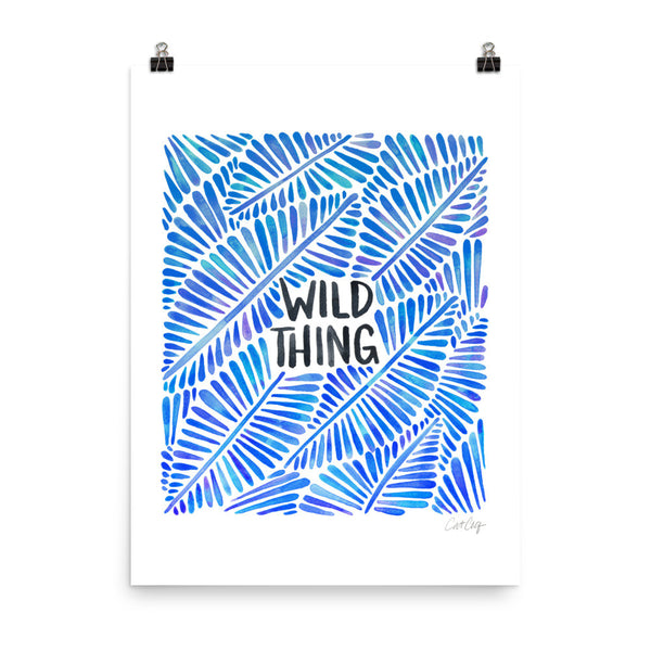 Wild Thing – Blue Palette • Art Print