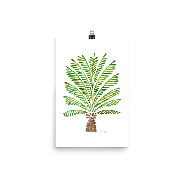 Bali Palm Tree – Green Palette • Art Print
