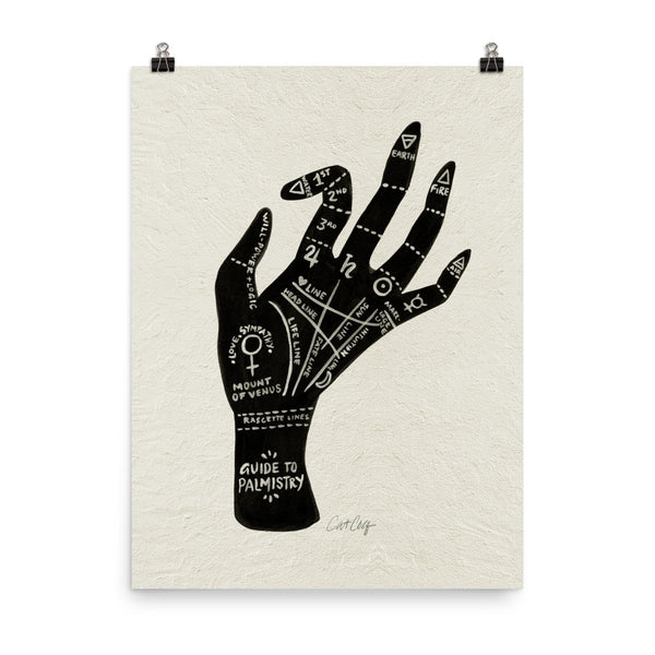 Palmistry – Black Hand • Art Print