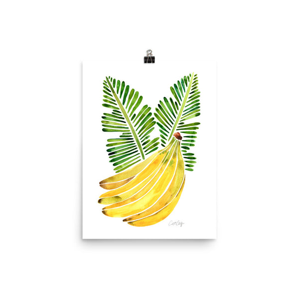 Banana Bunch – Yellow & Green • Art Print