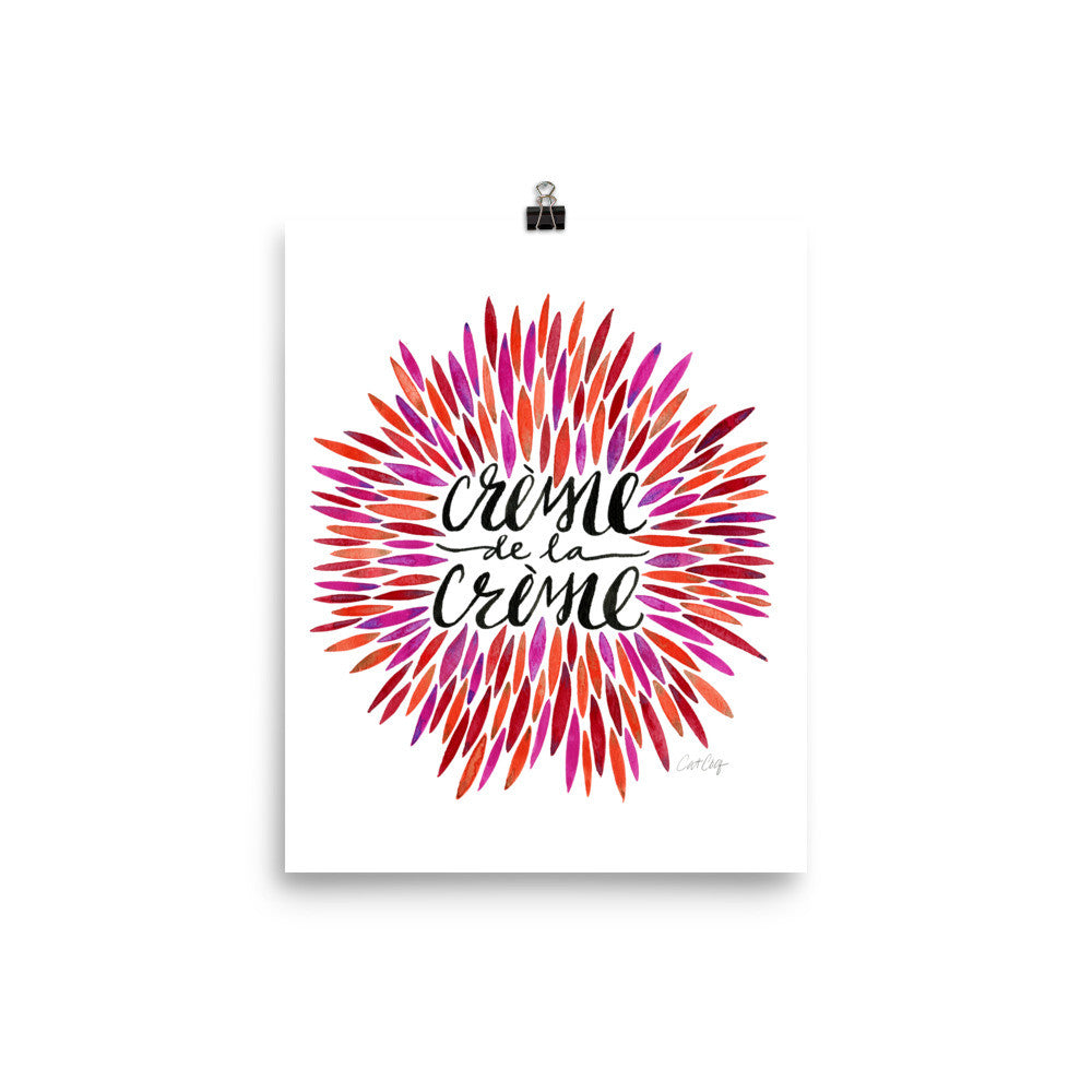 Crème de la Crème – Red Palette • Art Print