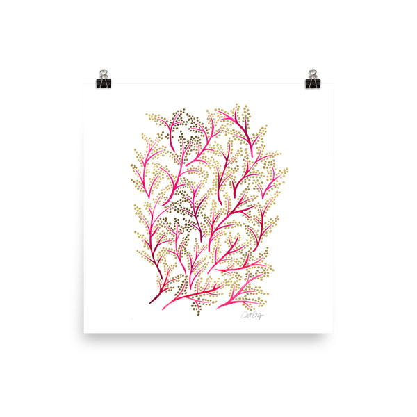 Branches - Pink & Gold