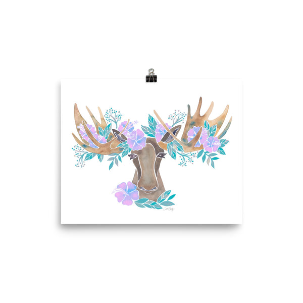 Floral Moose – Pastel