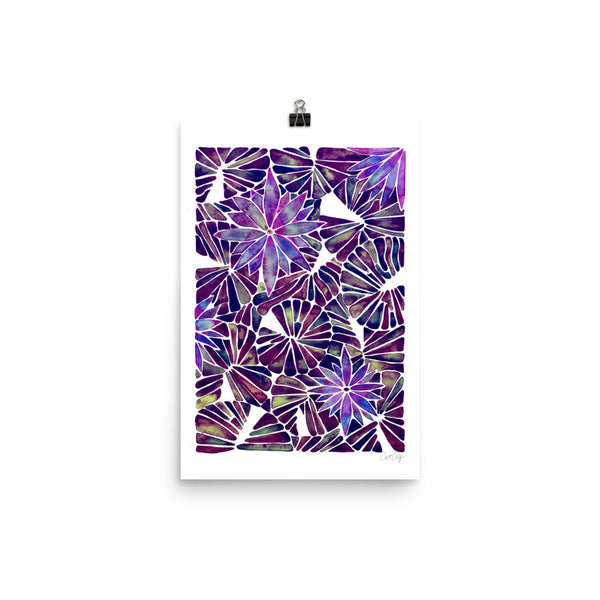 Water Lilies – Mauve Palette  •  Art Print