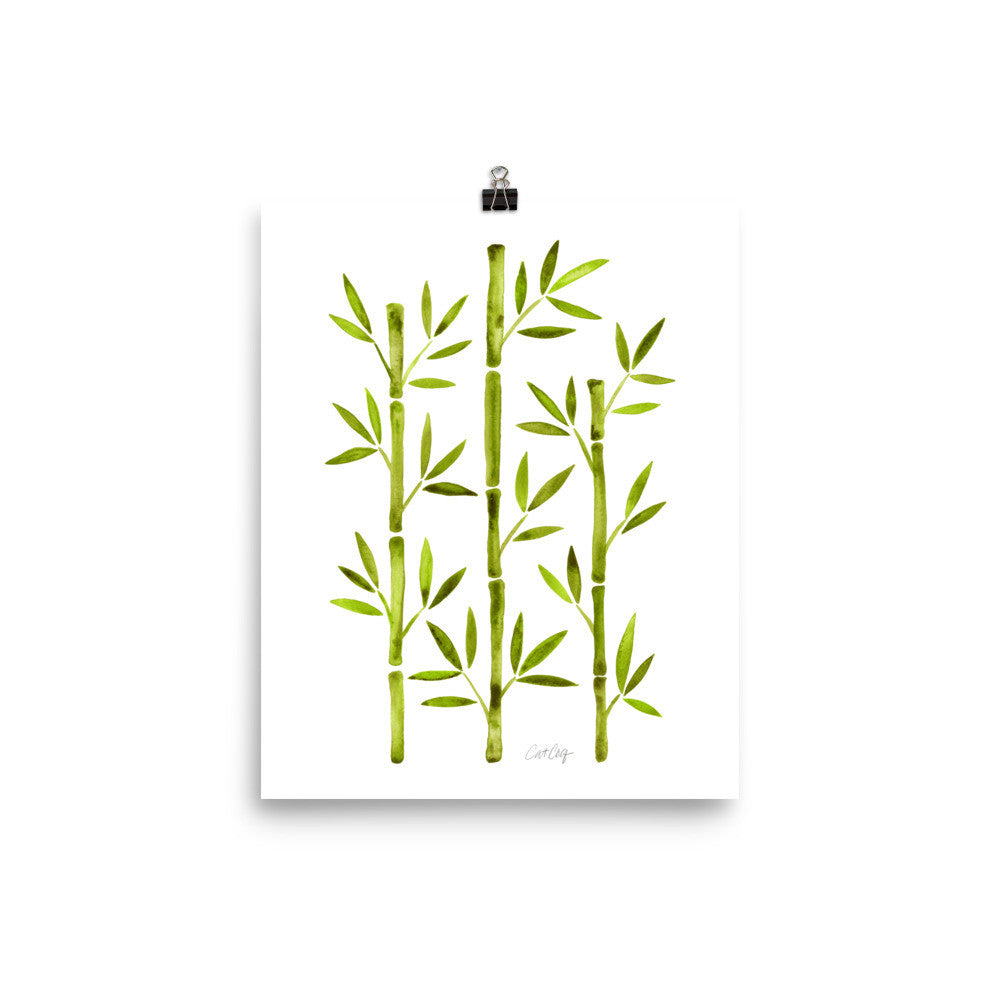 Bamboo – Lime Palette • Art Print