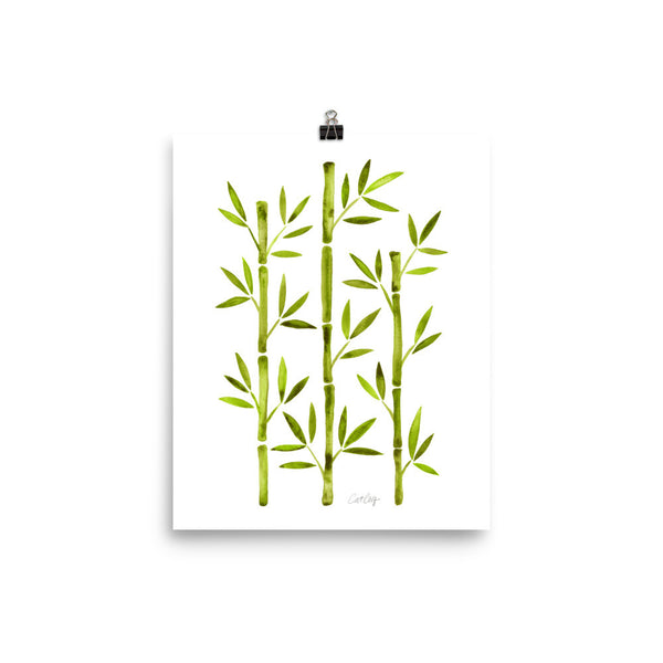 Bamboo – Lime Palette • Art Print