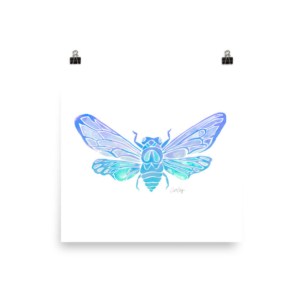 Summer Cicada – Lavender Palette • Art Print