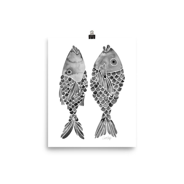 Indonesian Fish – Black Palette • Art Print