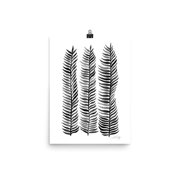 Stems – Black Palette  •  Art Print