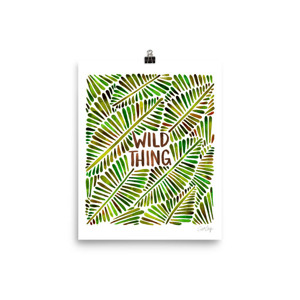 Wild Thing – Green Palette • Art Print