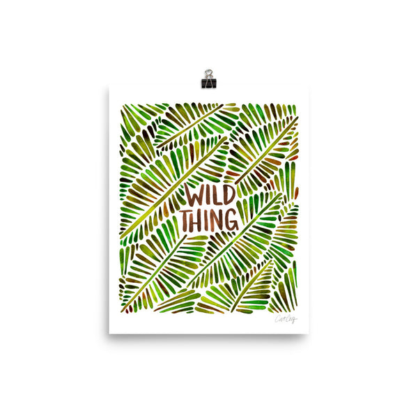 Wild Thing – Green Palette • Art Print