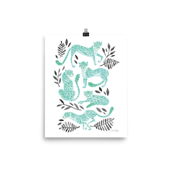Cheetah Collection - Mint Black