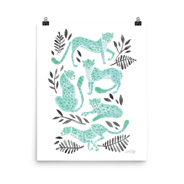 Cheetah Collection - Mint Black