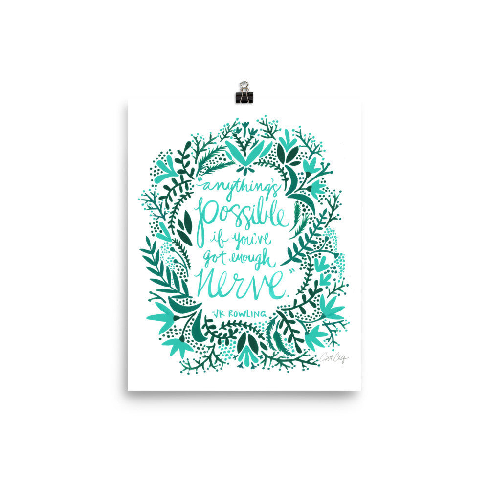 Anything’s Possible – Turquoise & Teal Palette • Art Print