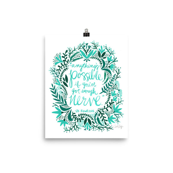 Anything’s Possible – Turquoise & Teal Palette • Art Print