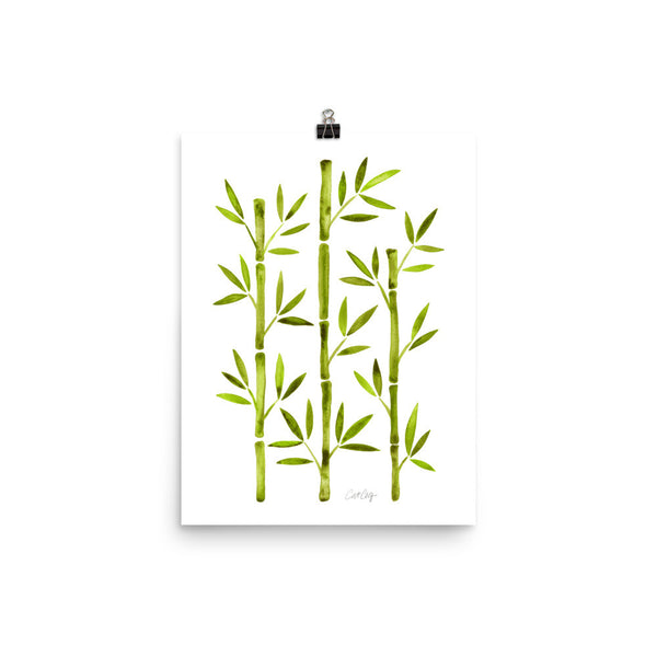 Bamboo – Lime Palette • Art Print