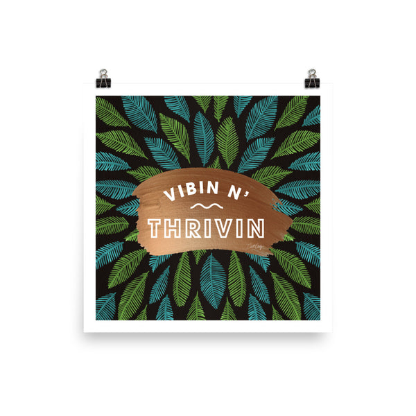 Vibin n Thrivin - Green Charcoal