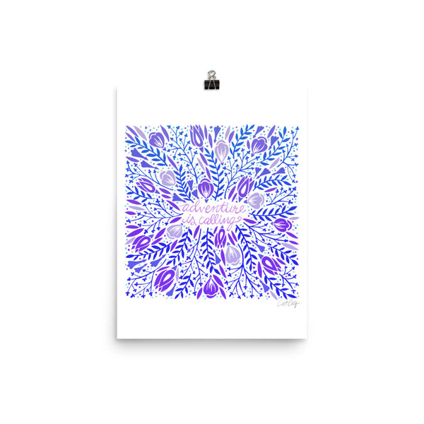 Adventure is Calling – Indigo Palette • Art Print