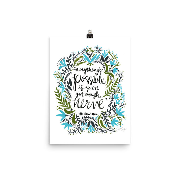 Anything’s Possible – Green & Blue Palette • Art Print