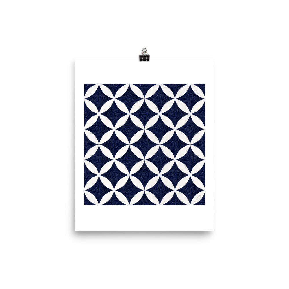 Eclipse Pattern - Navy