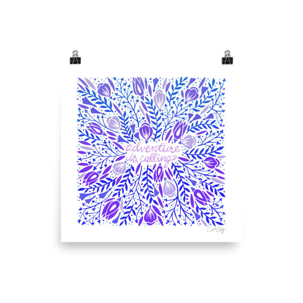 Adventure is Calling – Indigo Palette • Art Print
