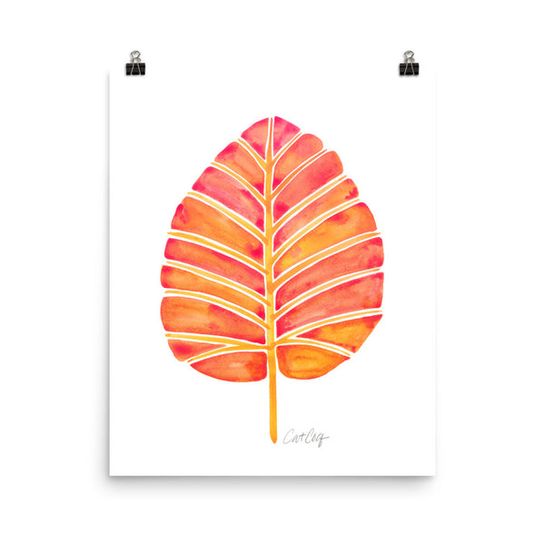 Elephant Ear Alocasia – Melon Palette • Art Print