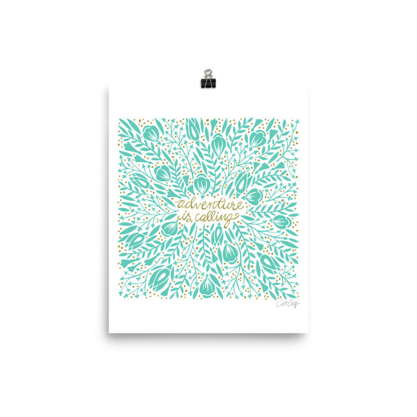 Adventure is Calling – Mint Palette • Art Print