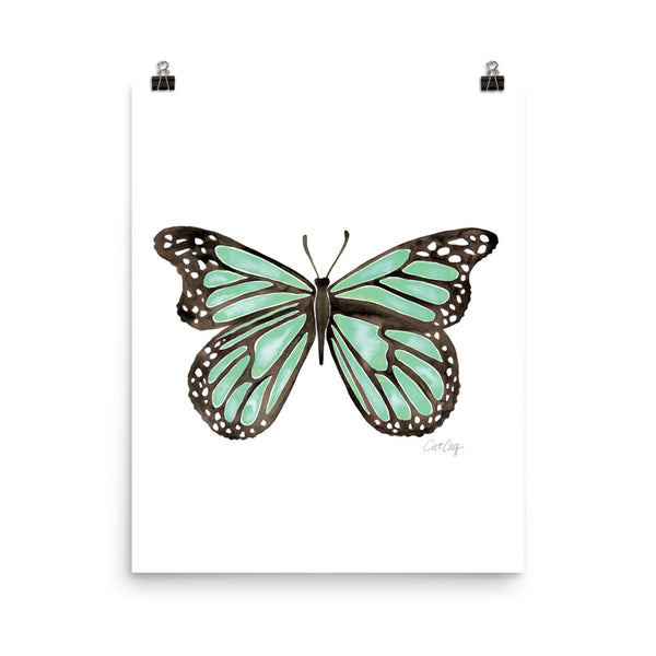 Butterfly – Mint Palette • Art Print