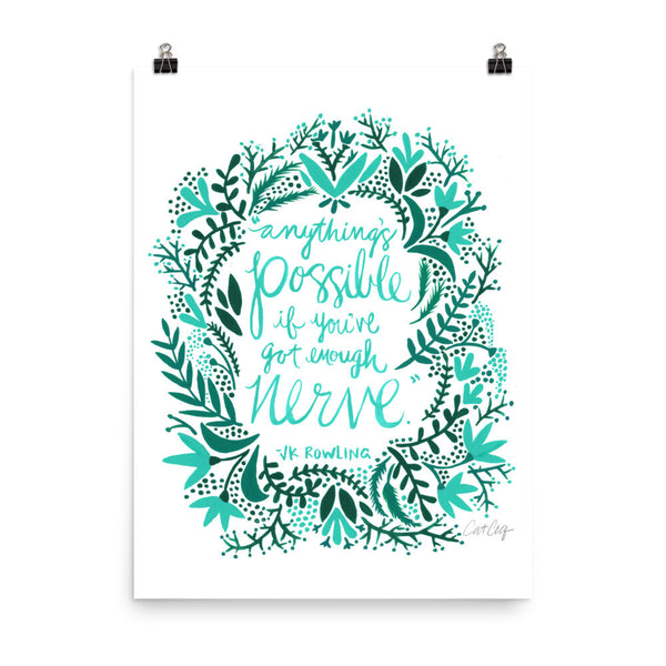 Anything’s Possible – Turquoise & Teal Palette • Art Print