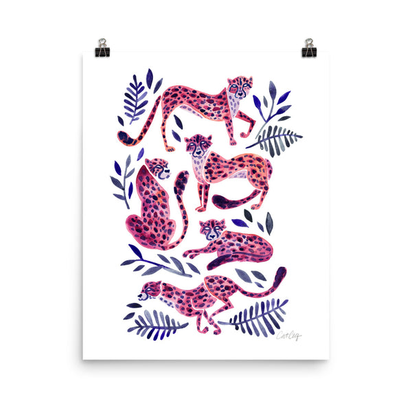Cheetah Collection - Mauve Indigo