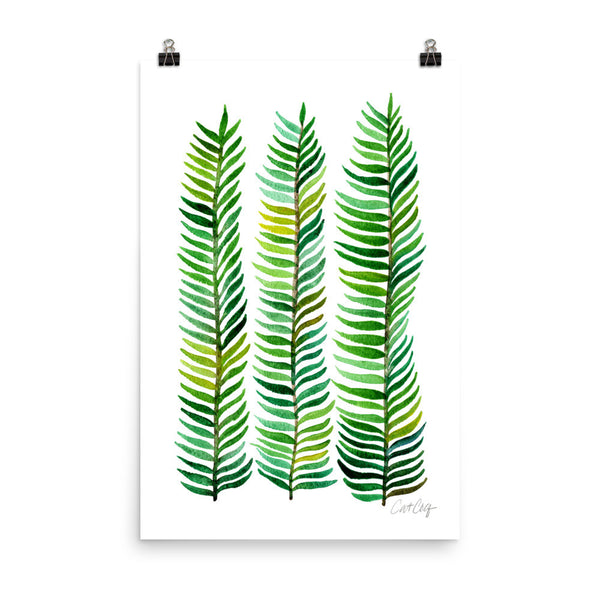 Stems – Green Palette  •  Art Print