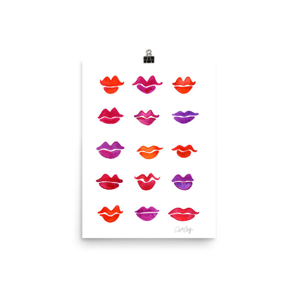 Kiss Collection – Fuchsia Palette • Art Print