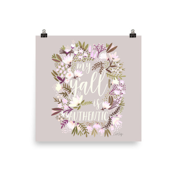 My Y'all is Authentic – Spring Palette • Art Print