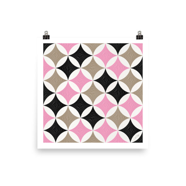 Eclipse Pattern - Pink & Neutral
